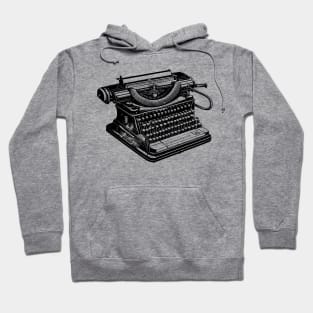 Old Vintage Typewriter - Book Lovers Hoodie